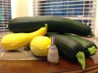 Some of the huge veggies from my garden!